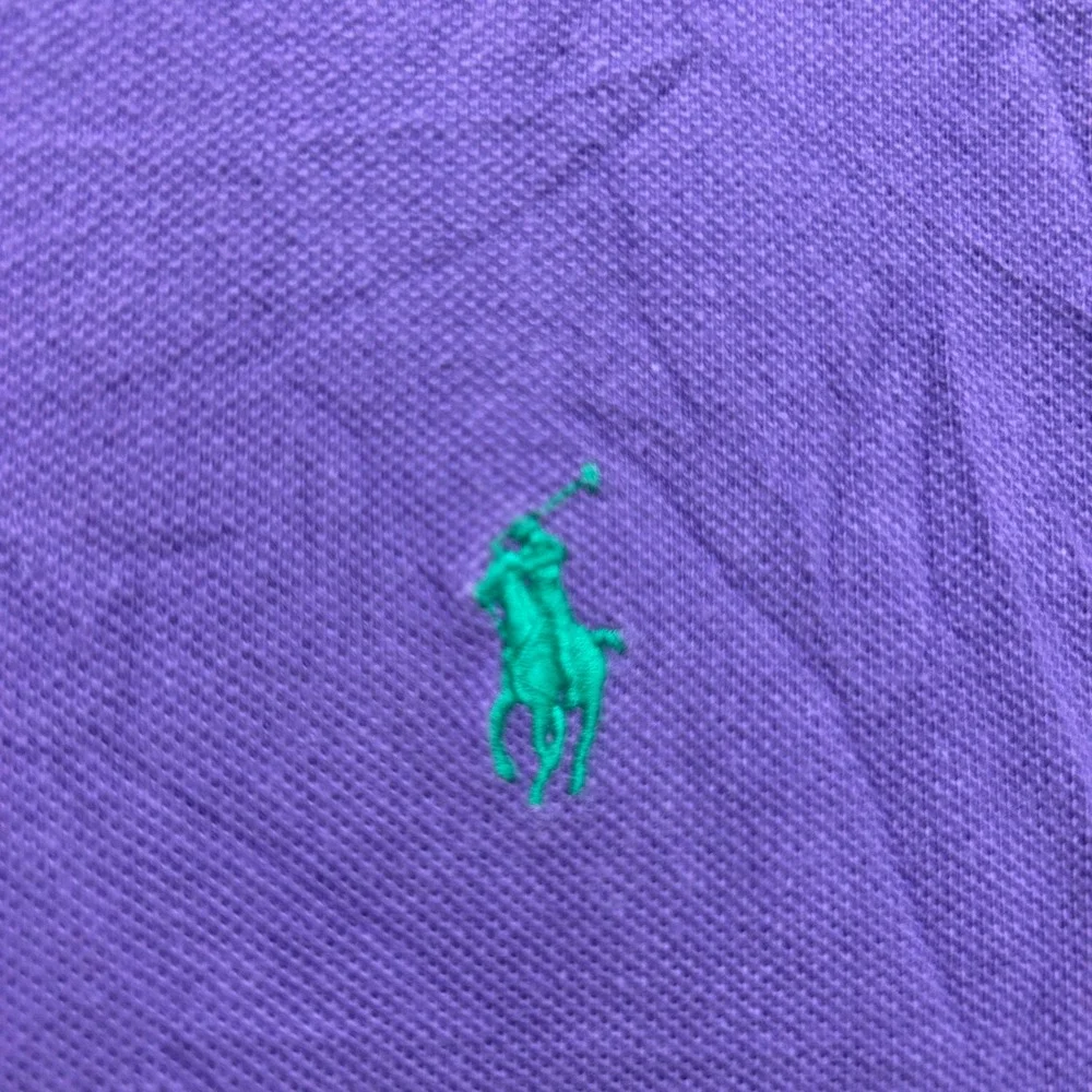 Polo Ralph Lauren Mens XXL Purple Short Sleeve Pique Cotton Pony Logo Polo Shirt